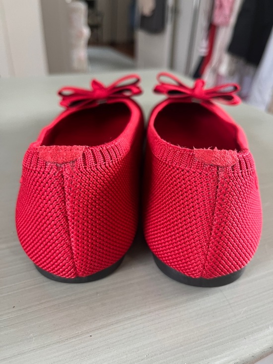 Vivaia Pointed Flats Red W/ Removable Bows Sz 36 - Picture 4 of 6